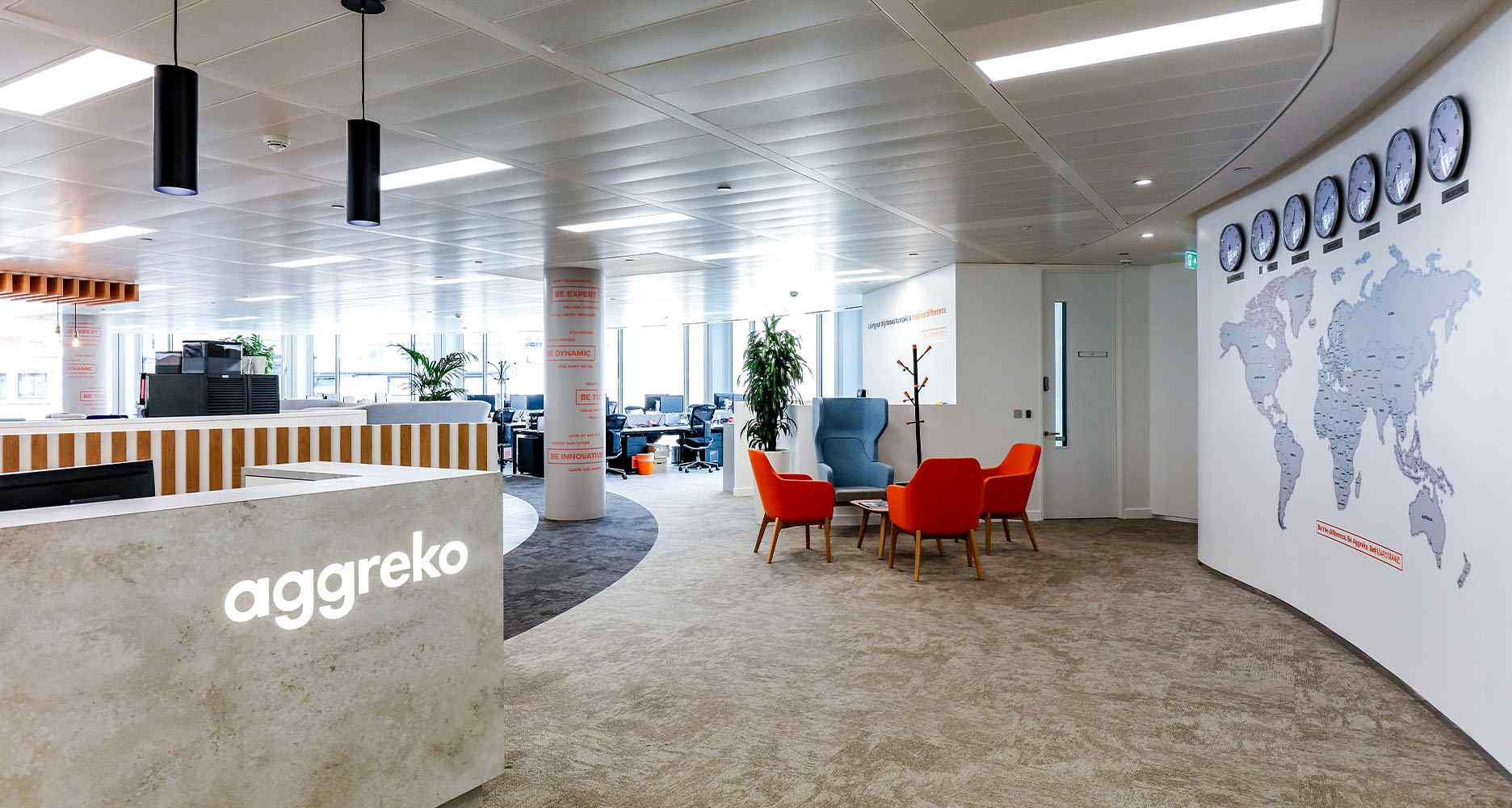 Aggreko – London headquarters office refurbishment